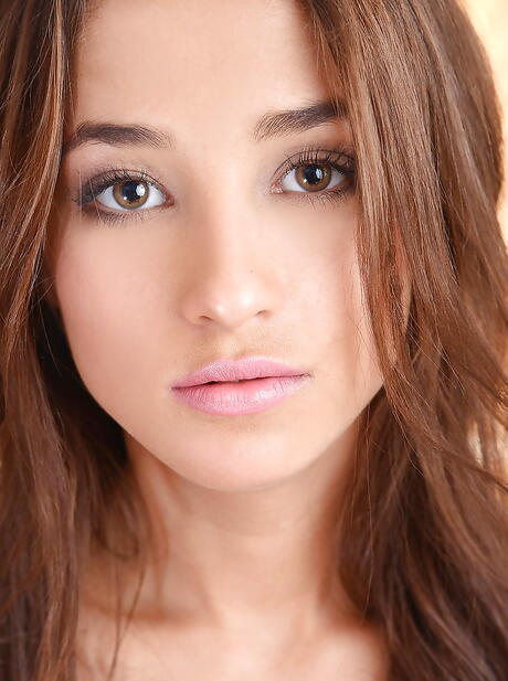 Svelte young Sasha P exposes her butt in and masturbating 